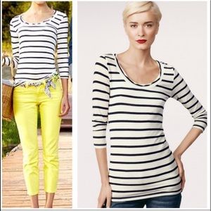CAbi #820 Playtime Stripe Tee 3/4 Sleeve